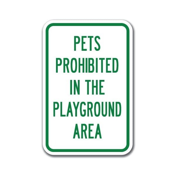 Signmission 18 in Height, 0.12 in Width, Aluminum, 12" x 18", A-1218 Pet-Animal - PetProhib A-1218 Pet-Animal - PetProhib - main